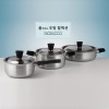 [리빙아트] 디오바코 POSSD 스텐냄비 3종(16cm 편수, 18cm 양수, 24cm 전골) IH사용 가능