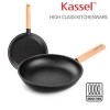 Kassel 카셀 하이브리드 인덕션 휠우드 티타늄 프라이팬24cm