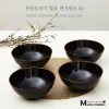 [무안 도자기 골드샤인] 철유 면기세트 4p