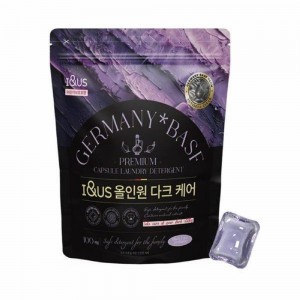 아이앤어스 올인원 독일 BASF 컬러케어 캡슐세제 세탁세제 100개입 (손상된 섬유 복원 색상 복원)