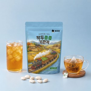 [국산 100% 환절기차] [화곡원] 작두콩콩 기관차 1.5g x 30티백
