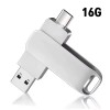[보스위즈] USB 3.2 C타입 OTG 2in1 유에스비 양면스윙 메모리 벌크형 16G