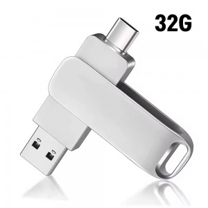 [보스위즈] USB 3.2 C타입 OTG 2in1 유에스비 양면스윙 메모리 벌크형 32G