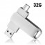 [보스위즈] USB 3.2 C타입 OTG 2in1 유에스비 양면스윙 메모리 벌크형 32G