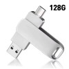 [보스위즈] USB 3.2 C타입 OTG 2in1 유에스비 양면스윙 메모리 벌크형 128G