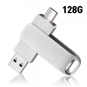 [보스위즈] USB 3.2 C타입 OTG 2in1 유에스비 양면스윙 메모리 벌크형 128G