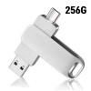 [보스위즈] USB 3.2 C타입 OTG 2in1 유에스비 양면스윙 메모리 벌크형 256G