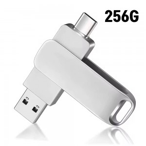[보스위즈] USB 3.2 C타입 OTG 2in1 유에스비 양면스윙 메모리 벌크형 256G
