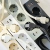 [데코아르] 모던라인 엣지 자석 멀티탭 3구형 USB-A, USB-C 포트(TKC-10037)