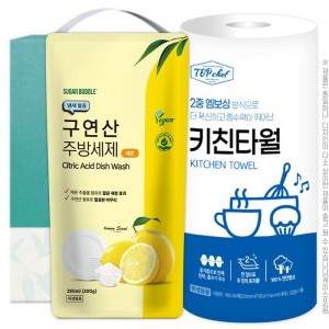 [슈가버블] 구연산주방세제300리필 롤타입키친타올(2종)