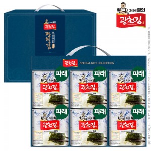 (3대째달인)광천김 파래캔김30g 6P(6종)