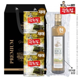 (3대째달인)광천김4종6호(재래캔김30g3P,포스티보나포도씨유)에어셀
