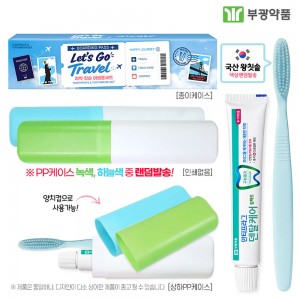 (PP,상하,종이케이스)부광 안티프라그치약50g 왕칫솔세트